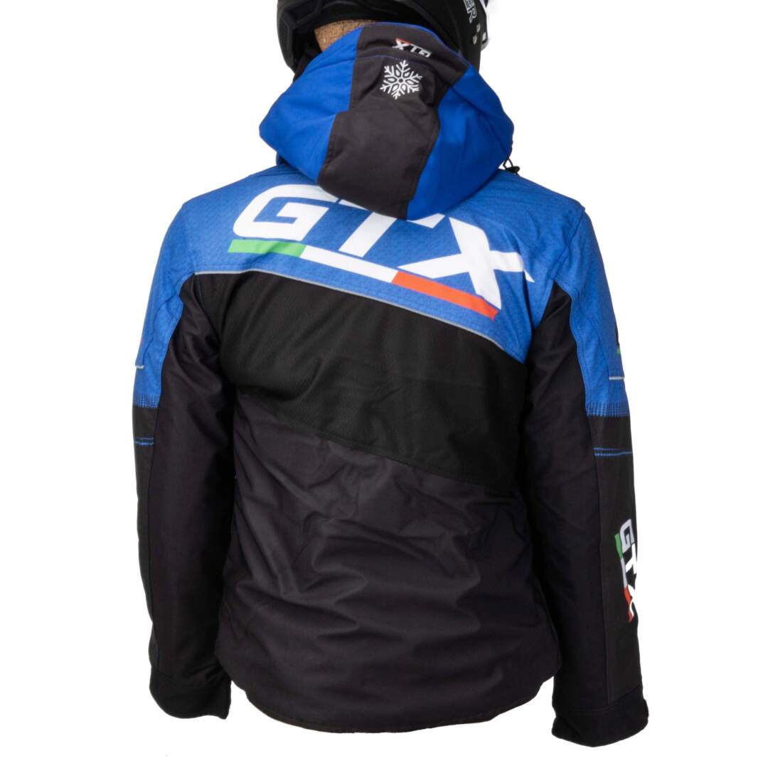 Куртка для снегохода GTX №1 black-blue (текстиль) (L)